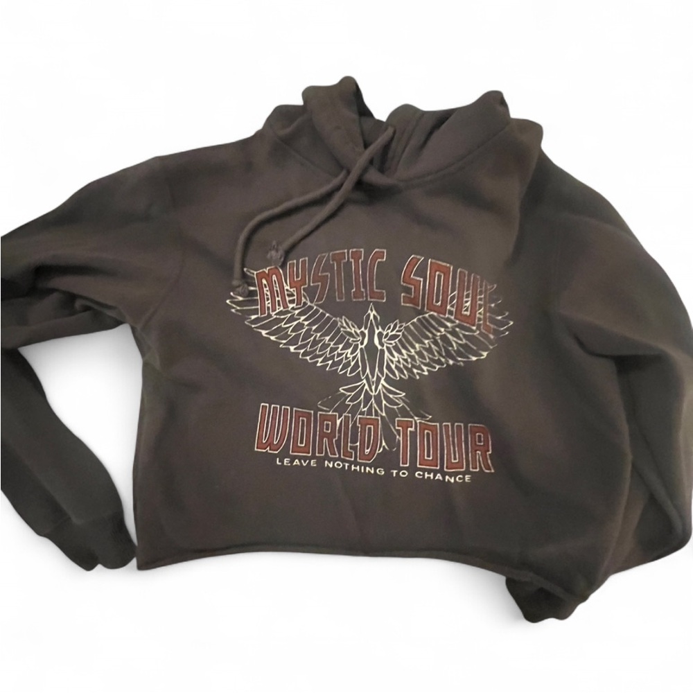 Cropped hollister hoodie size xs. super soft inside worn once